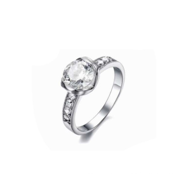 Últimos projetos de anel de casamento, anel de cristal de moda, anel de casamento de corte a laser